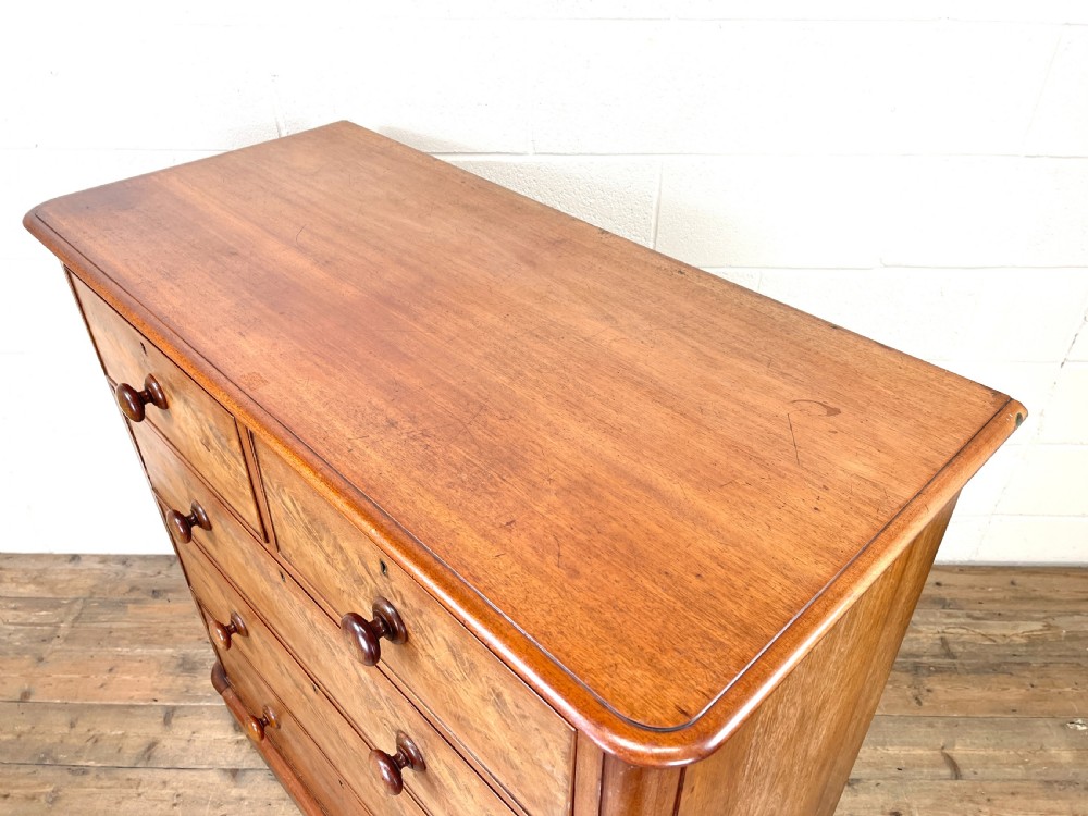 Antique Victorian Mahogany Chest of Drawers View VII