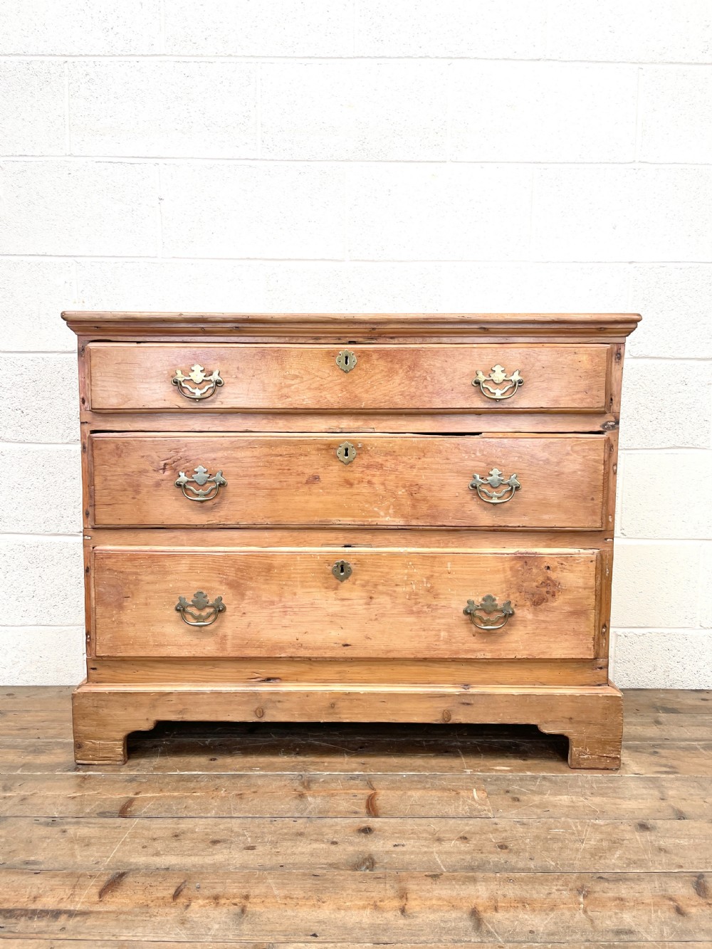 Rustic Antique Pine Chest of Drawers View II