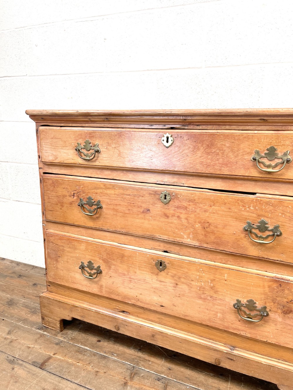 Rustic Antique Pine Chest of Drawers View IV
