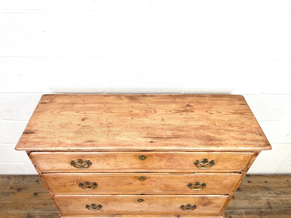 Rustic Antique Pine Chest of Drawers View V