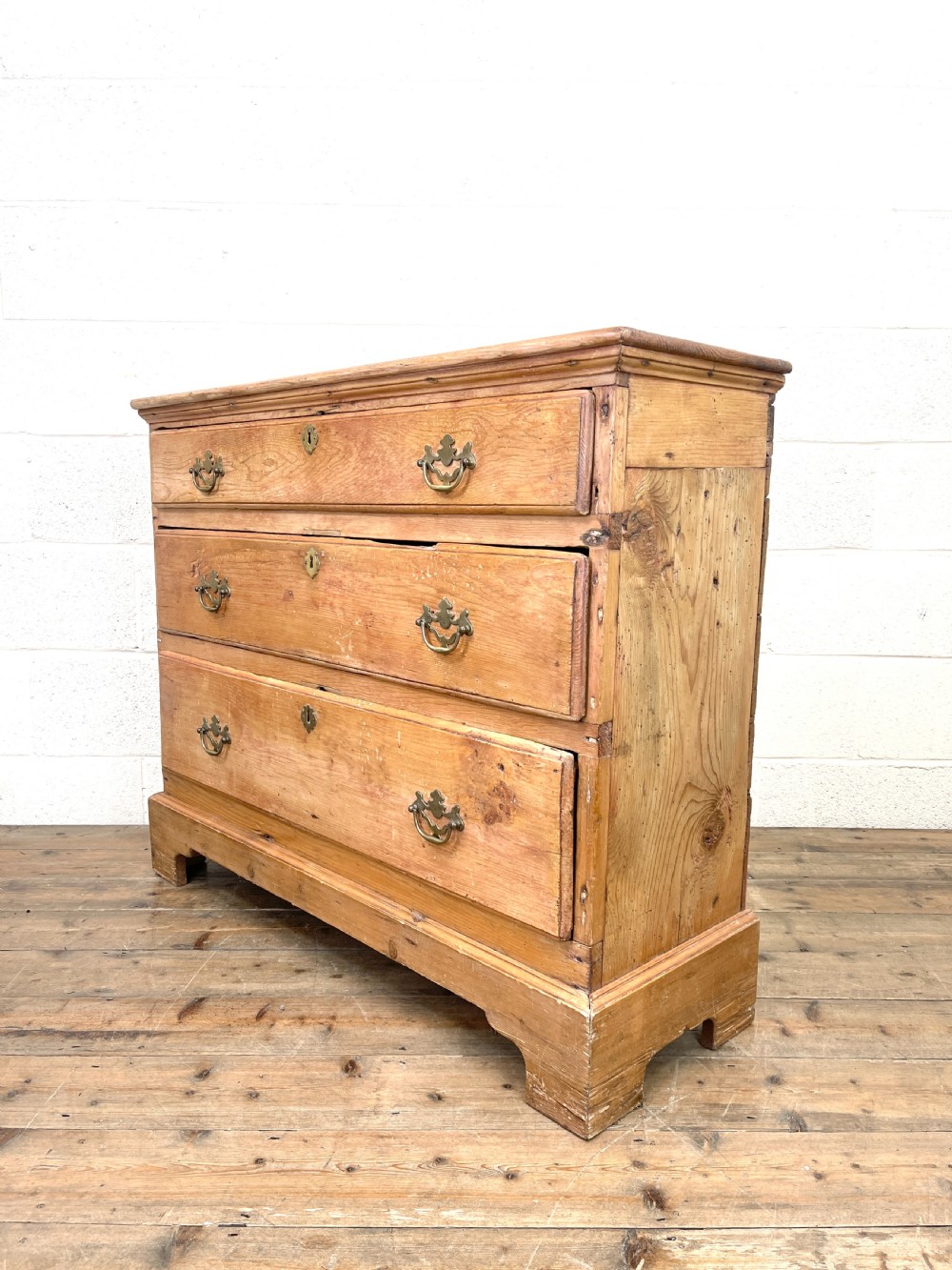 Rustic Antique Pine Chest of Drawers View VI