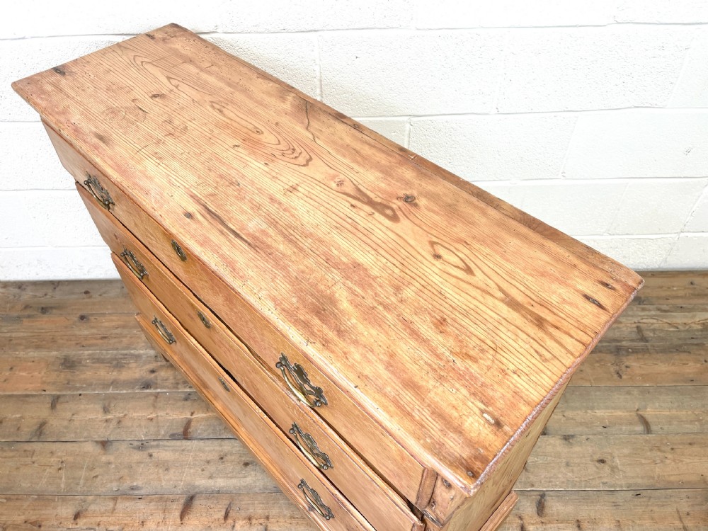 Rustic Antique Pine Chest of Drawers View VII