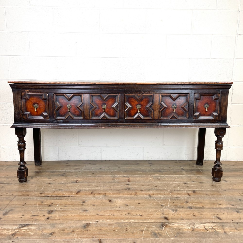 Antique 18th Century Geometric Dresser Base