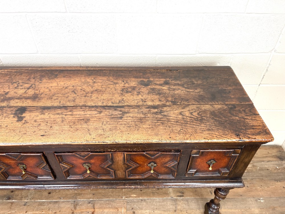 Antique 18th Century Geometric Dresser Base View VI