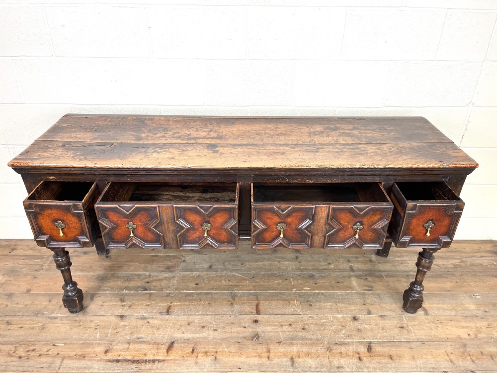 Antique 18th Century Geometric Dresser Base View VIII