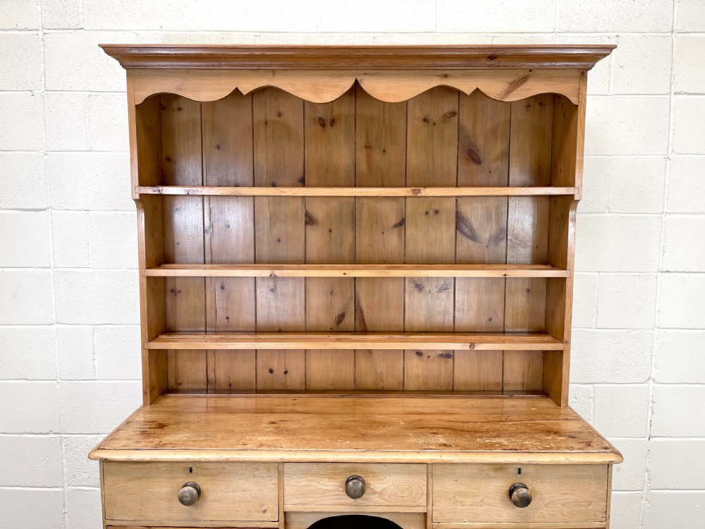Antique Pine Farmhouse Kitchen Dresser View IV