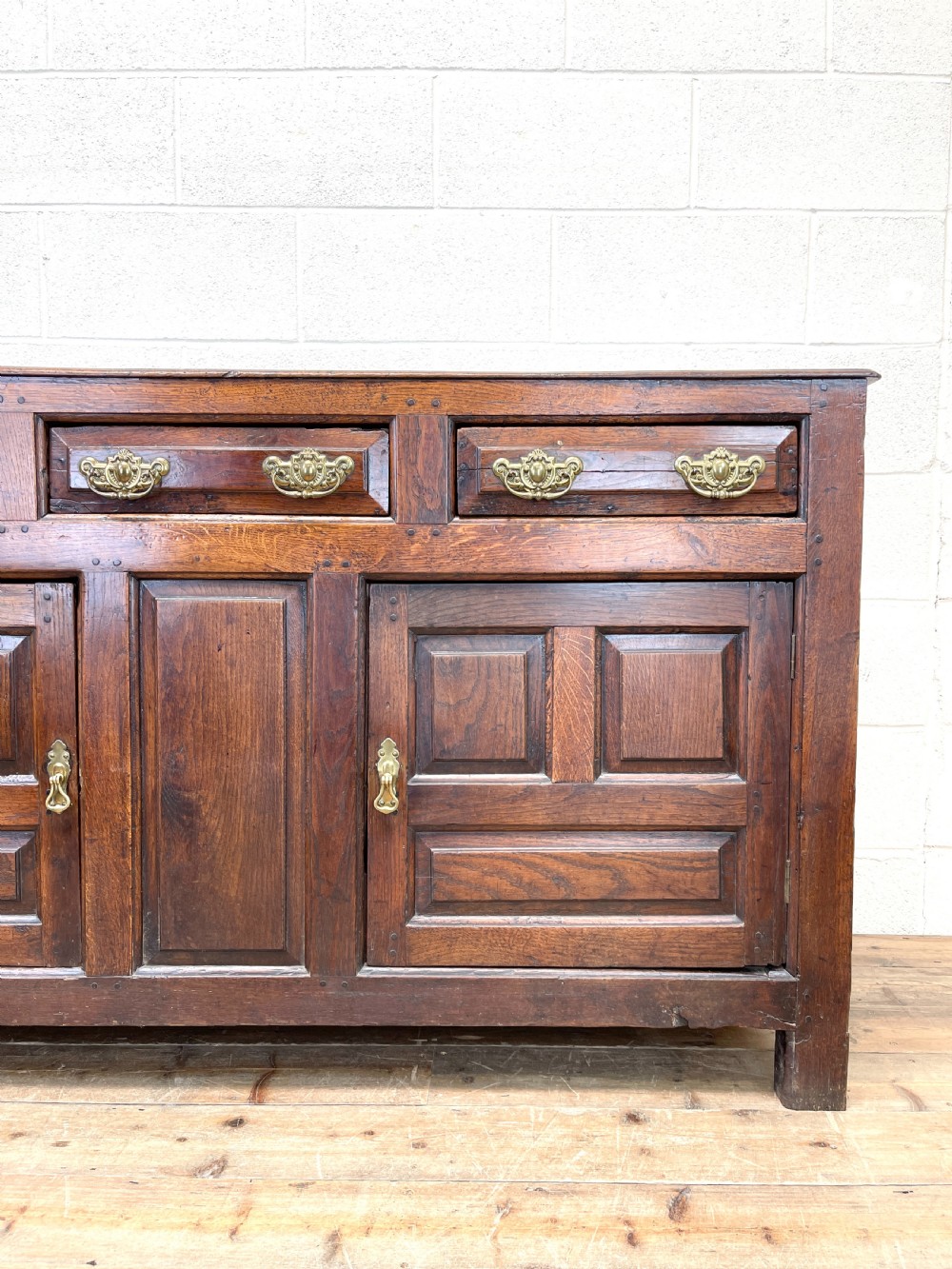 18th Century Welsh Oak Dresser Base View V