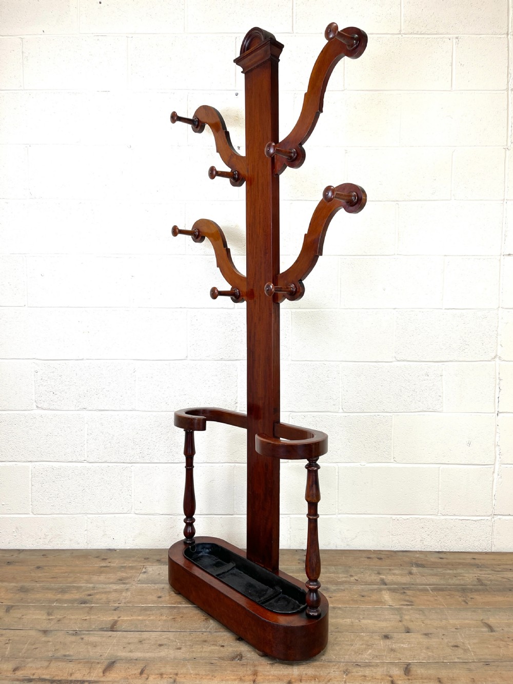 Victorian Mahogany Tree Shaped Hall Stand View V