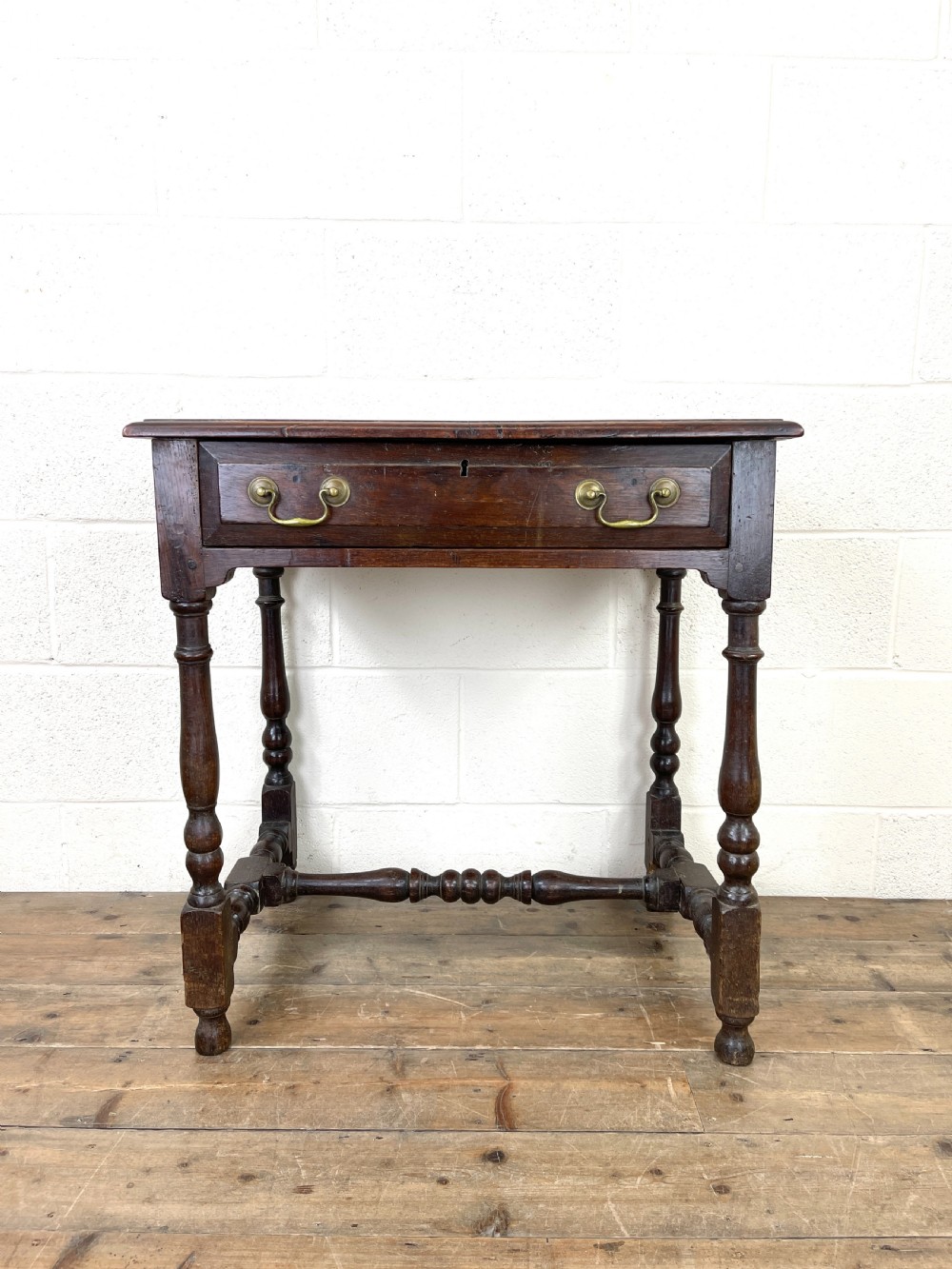 18th Century Antique Oak Side Table View II