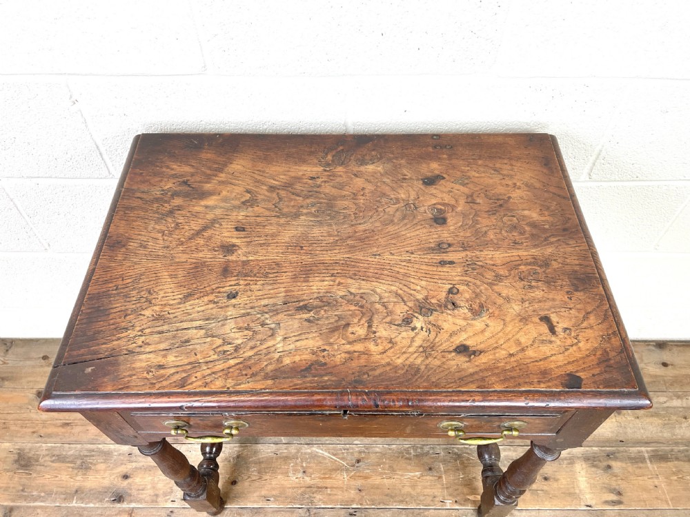 18th Century Antique Oak Side Table View III
