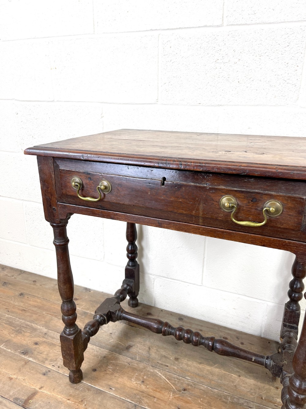 18th Century Antique Oak Side Table View IV