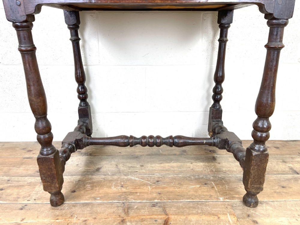 18th Century Antique Oak Side Table View V