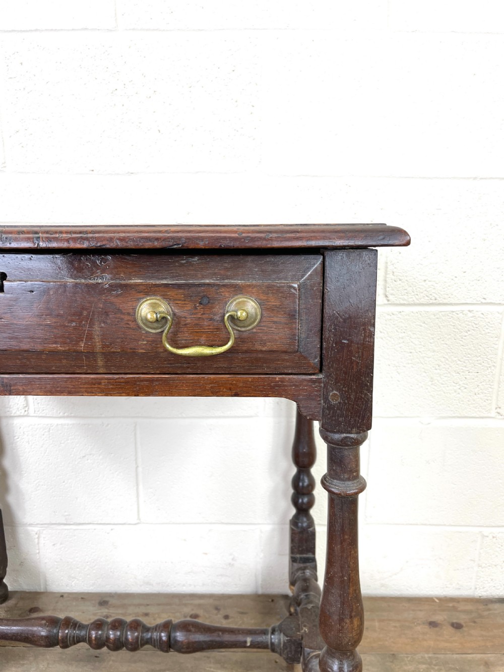 18th Century Antique Oak Side Table View VI