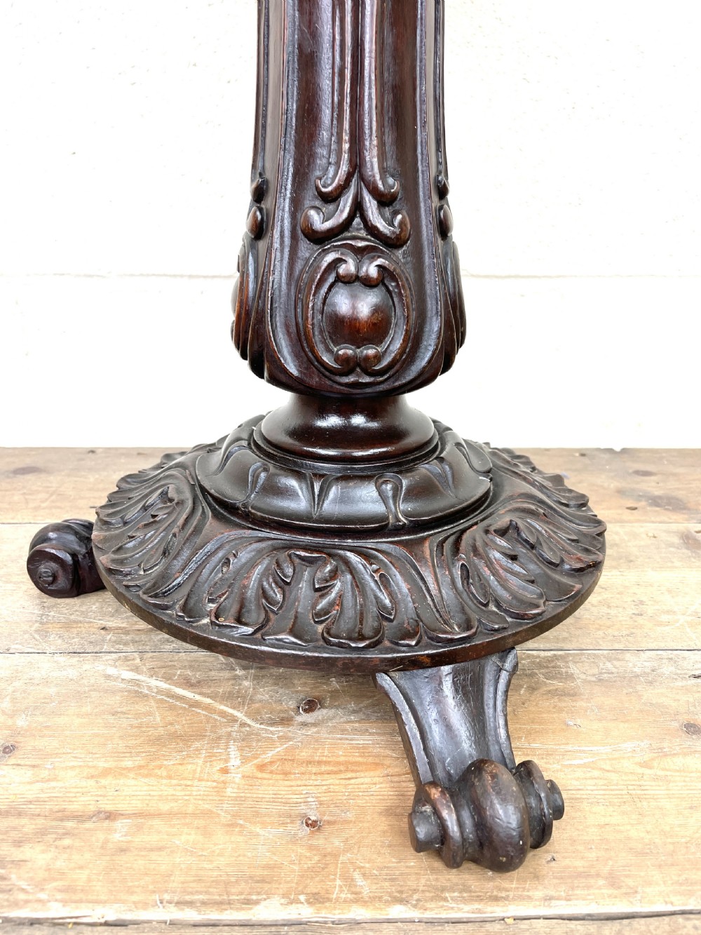 Victorian Carved Mahogany Piano Stool  View VII