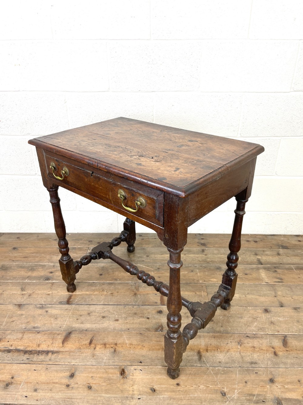 18th Century Antique Oak Side Table View VII