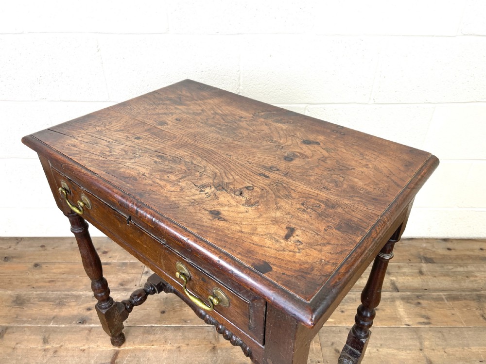 18th Century Antique Oak Side Table View VIII
