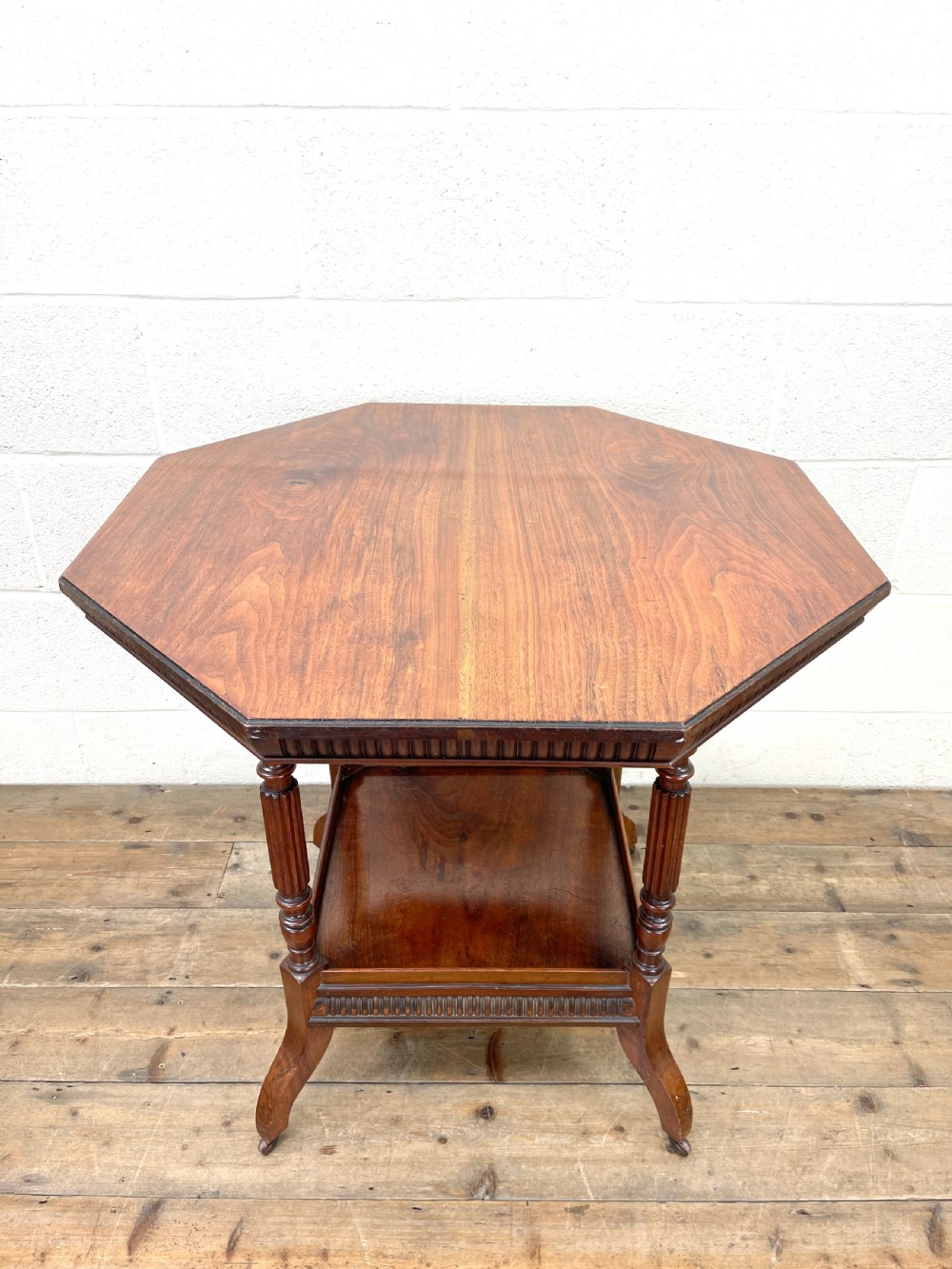 Late Victorian Walnut Octagonal Centre Table  View III
