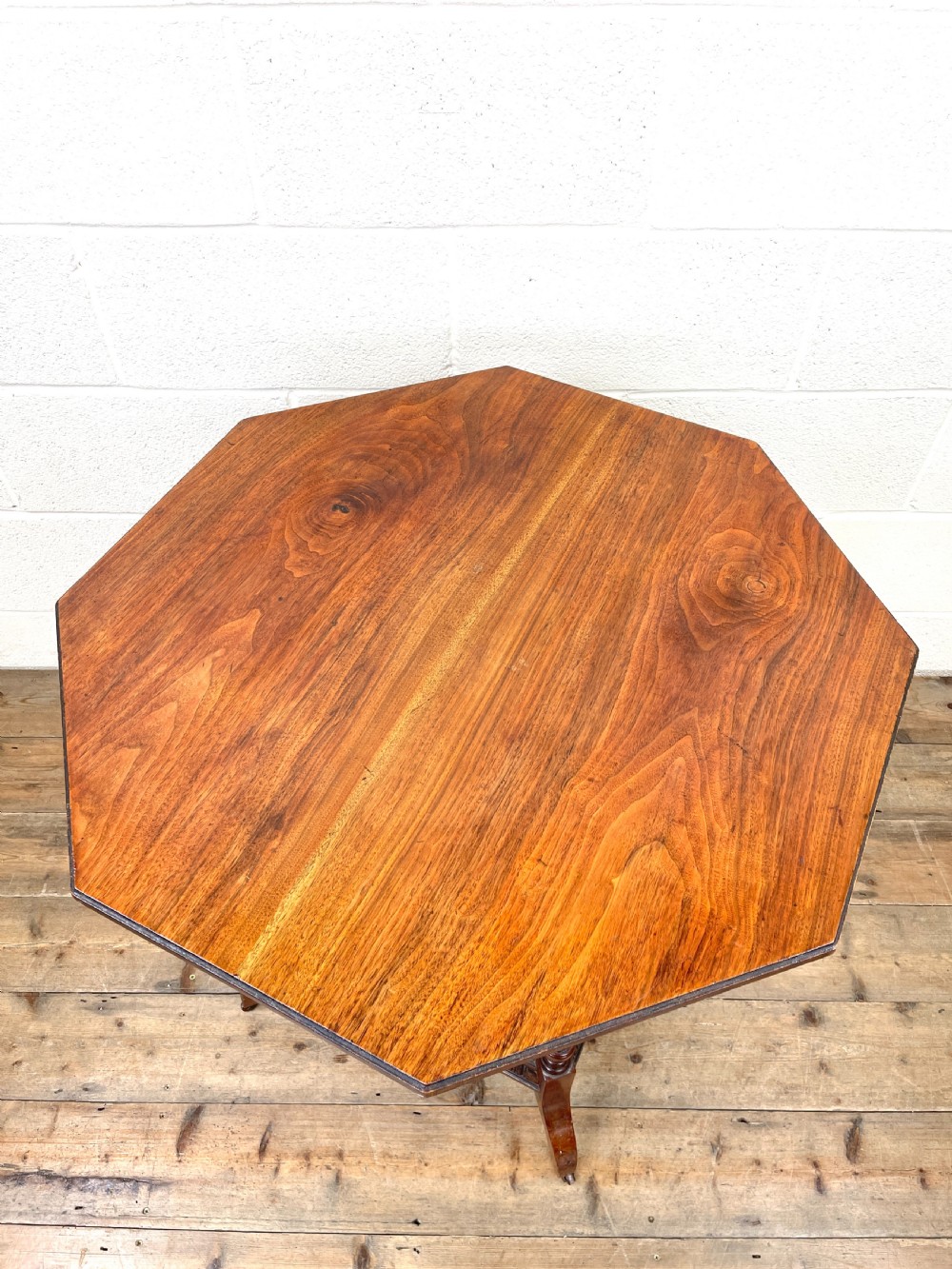 Late Victorian Walnut Octagonal Centre Table  View X