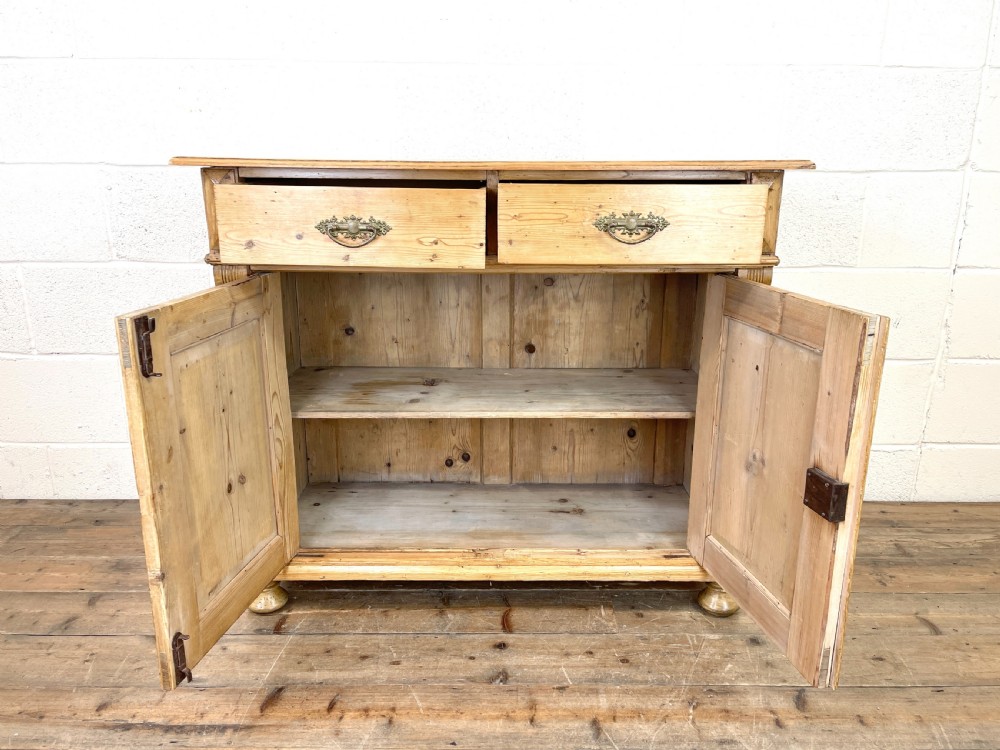19th Century Antique Pine Cupboard View V