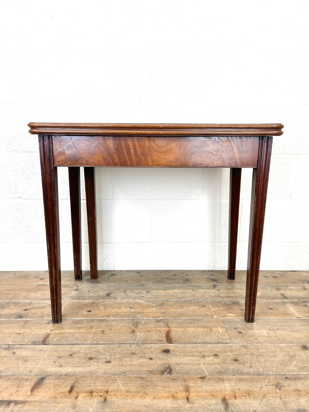 Antique Mahogany Fold Over Table