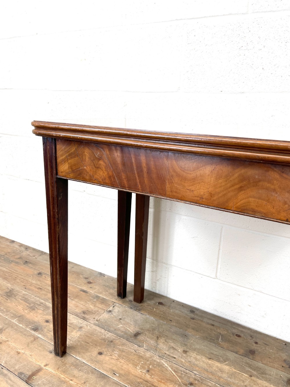 Antique Mahogany Fold Over Table View IV