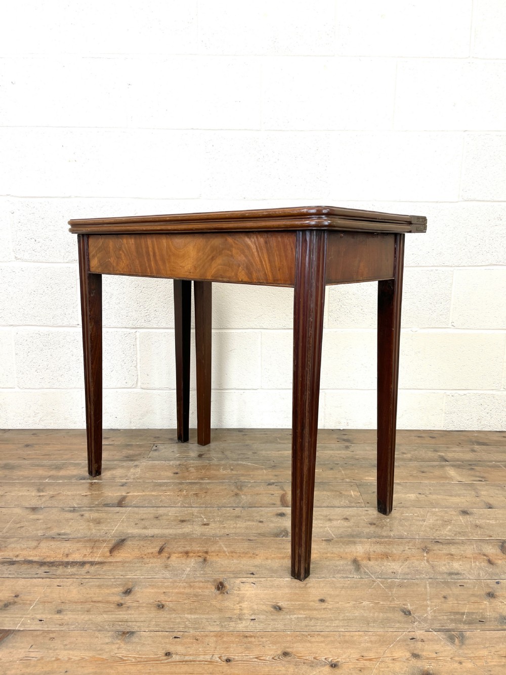 Antique Mahogany Fold Over Table View V