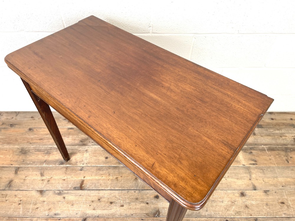 Antique Mahogany Fold Over Table View VI