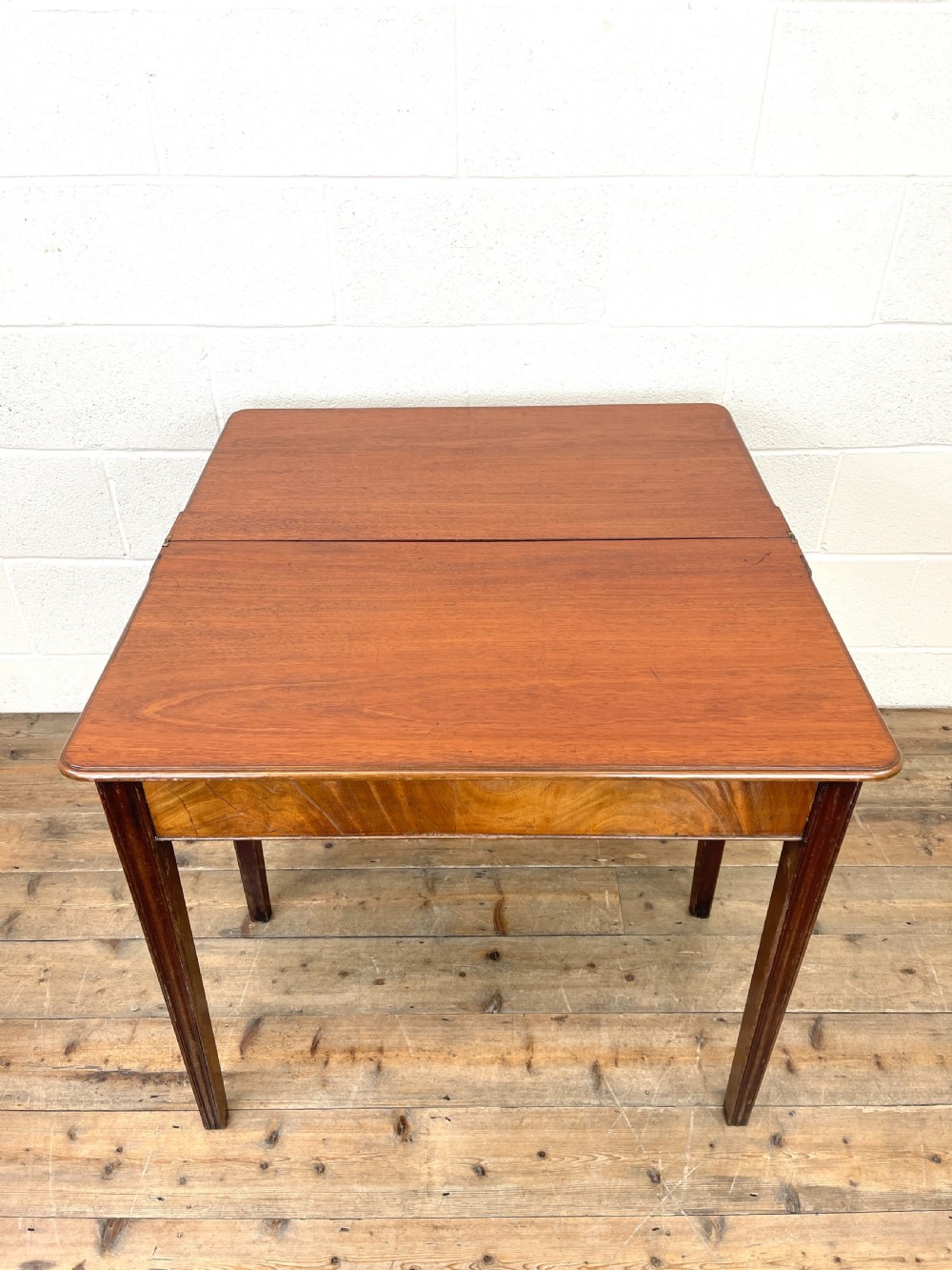 Antique Mahogany Fold Over Table View VII