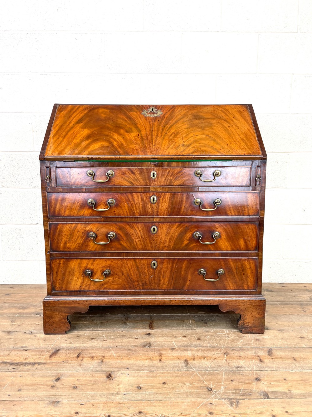 Antique Georgian Mahogany Bureau View III