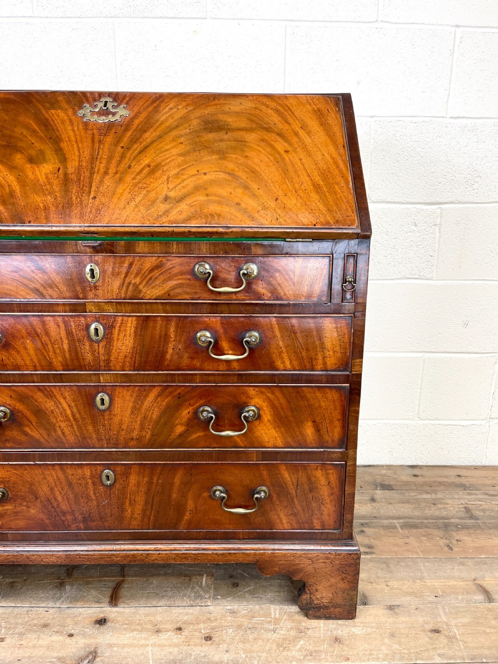 Antique Georgian Mahogany Bureau View IV