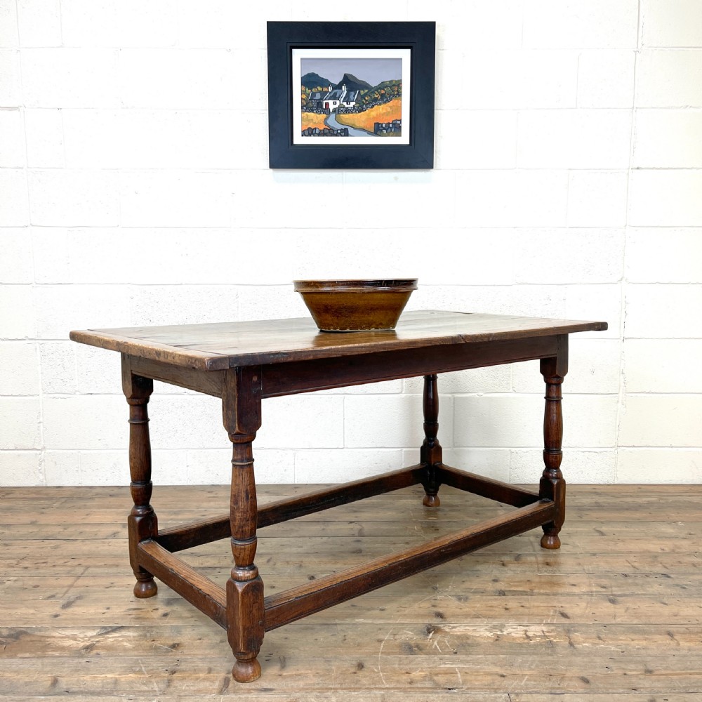 18th Century Antique Joined Oak Table