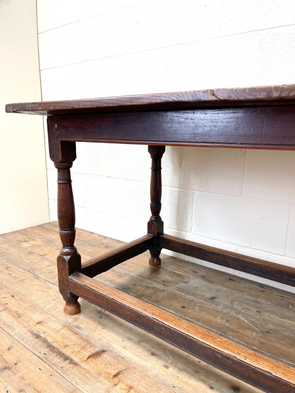 18th Century Antique Joined Oak Table View VI