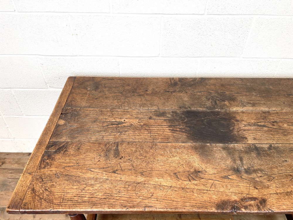 18th Century Antique Joined Oak Table View VIII