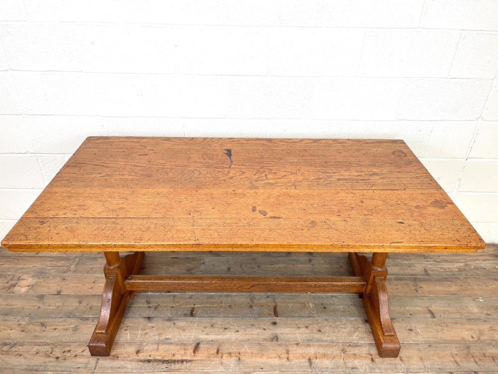 Antique Oak Refectory Table View IV