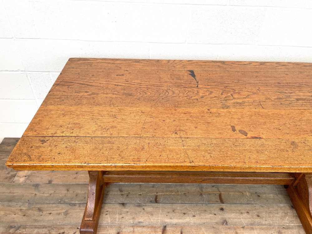 Antique Oak Refectory Table View V