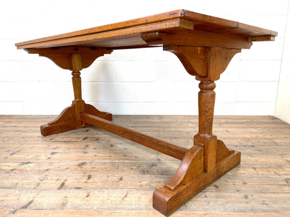 Antique Oak Refectory Table View VI