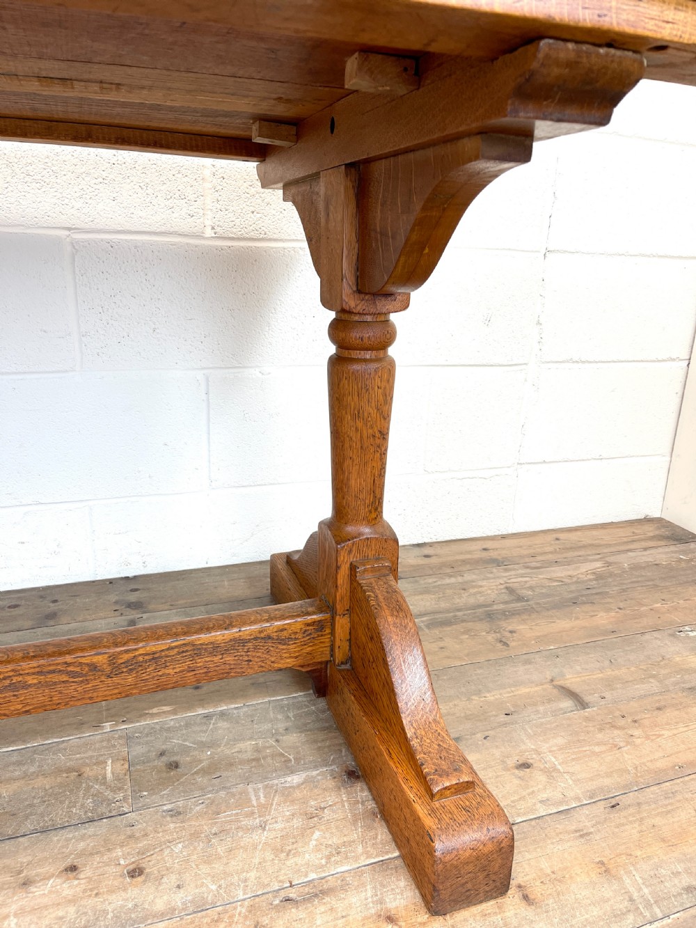 Antique Oak Refectory Table View VII
