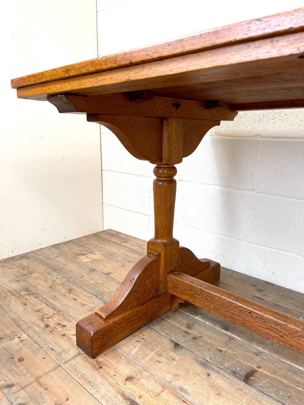 Antique Oak Refectory Table View VIII