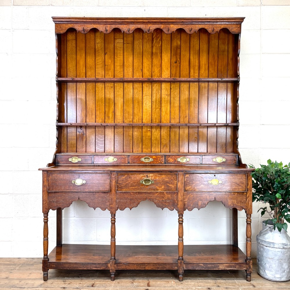 Antique Welsh Oak Pot Board Dresser
