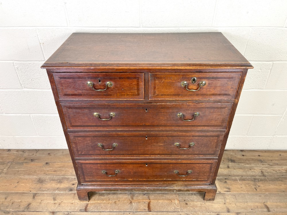 Antique Country Oak Chest of Drawers View IV