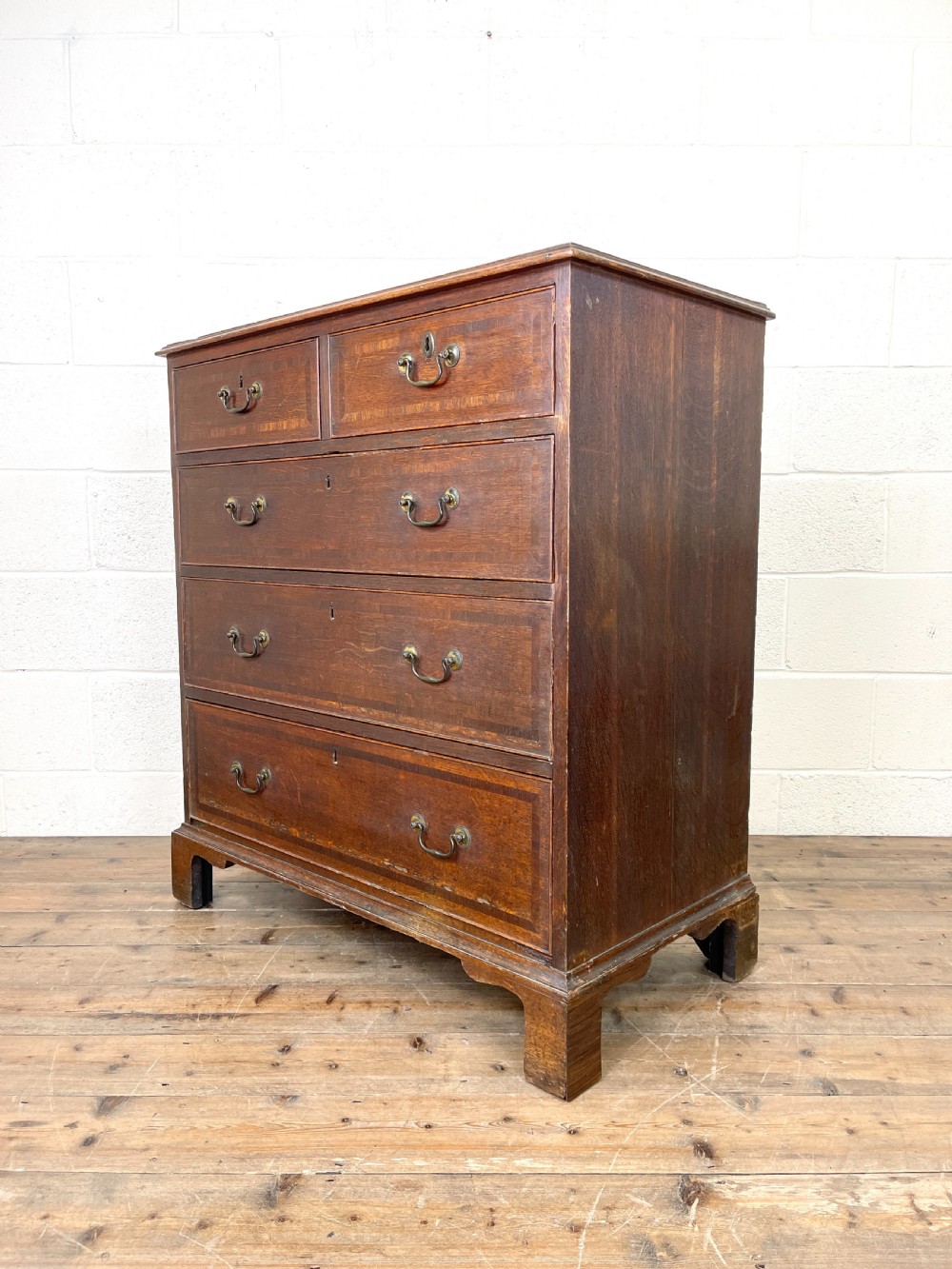 Antique Country Oak Chest of Drawers View VI