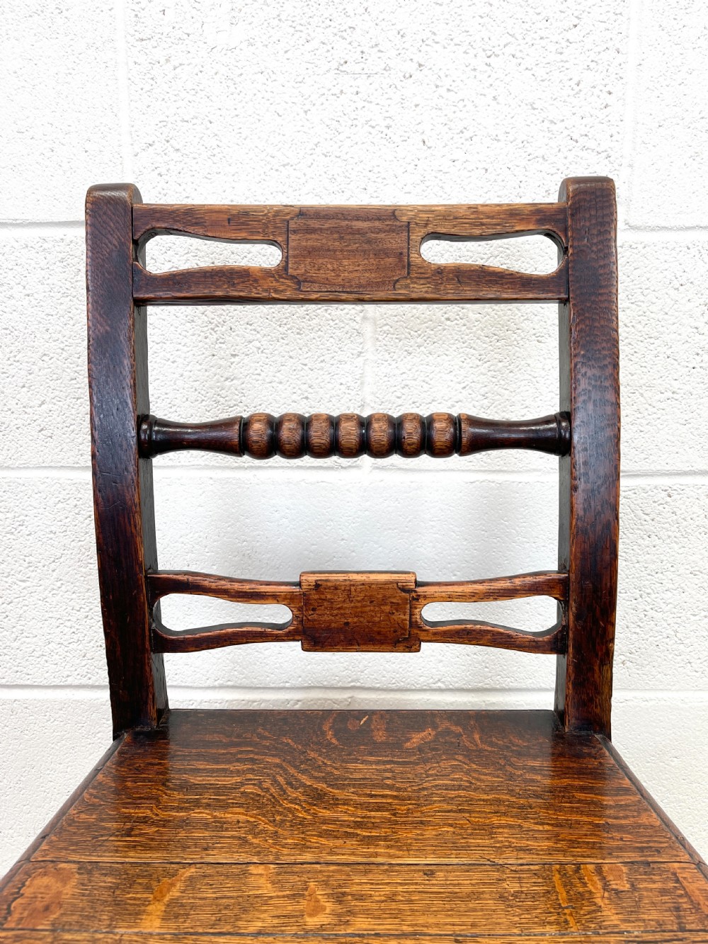 Set of Six Georgian Oak Country Chairs  View VI