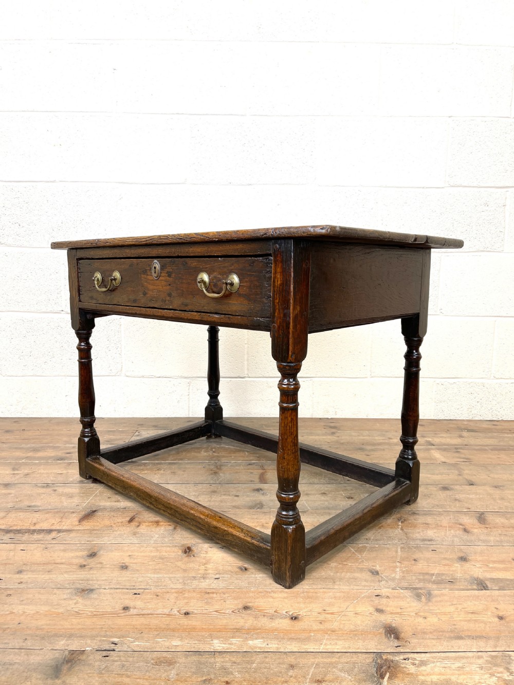 Antique Georgian Oak Side Table 