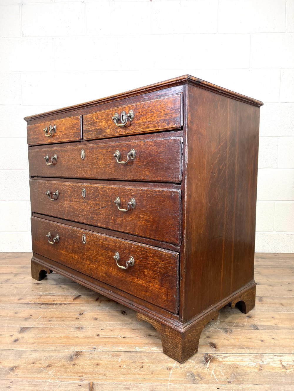 Antique Georgian Oak Chest of Drawers View VII