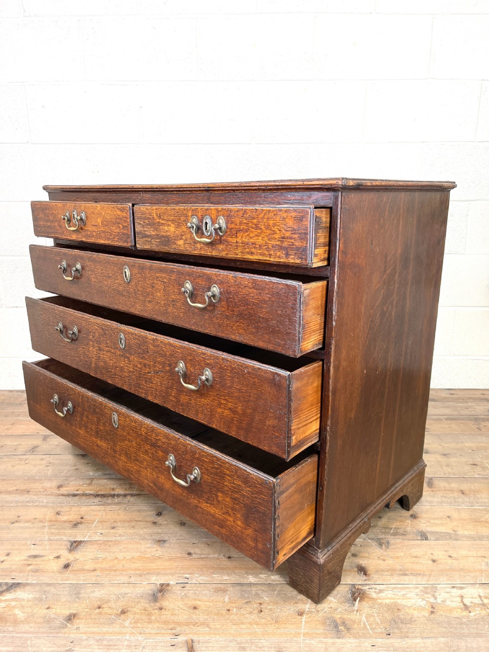Antique Georgian Oak Chest of Drawers View VIII