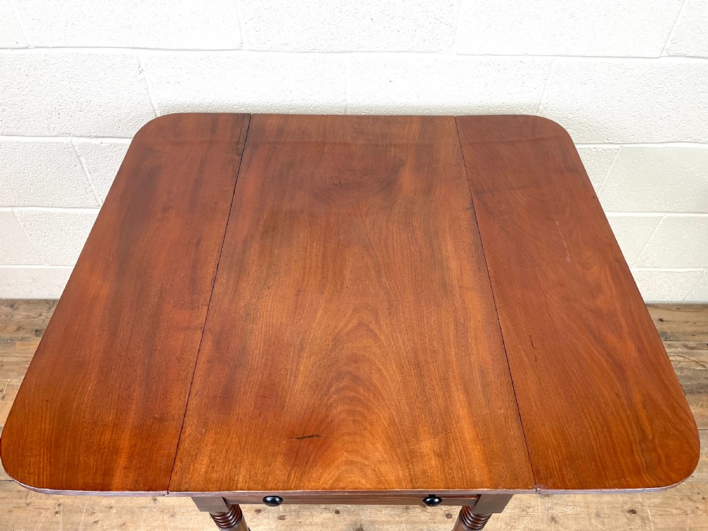 Antique Regency Mahogany Pembroke Table View VIII