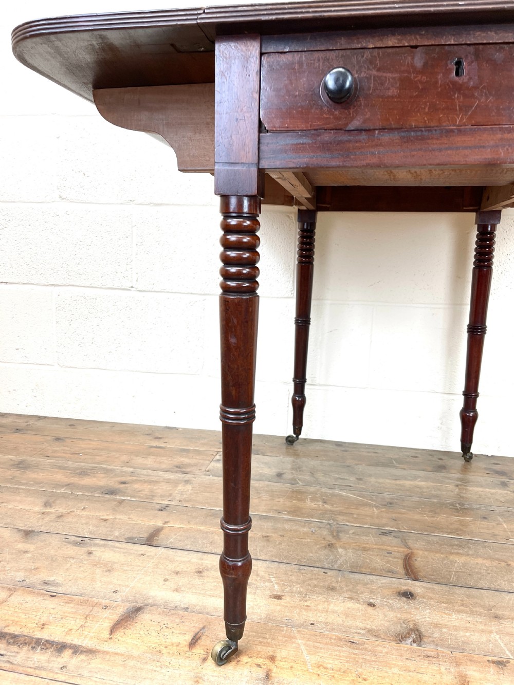 Antique Regency Mahogany Pembroke Table View IX