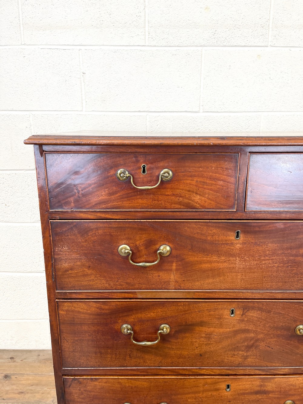 Antique Georgian Mahogany Chest of Drawers View VI