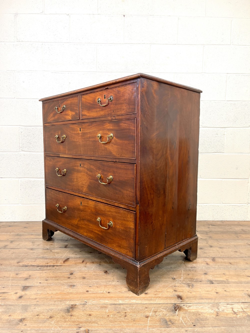 Antique Georgian Mahogany Chest of Drawers View VII