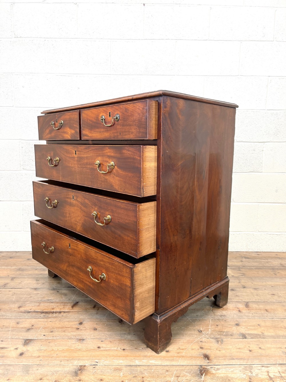 Antique Georgian Mahogany Chest of Drawers View IX
